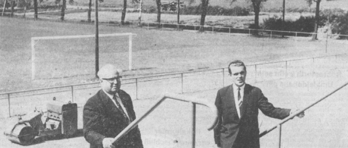 Sportplatzerweiterung 1967