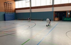 2022-04-11 Neue Badmintonfelder