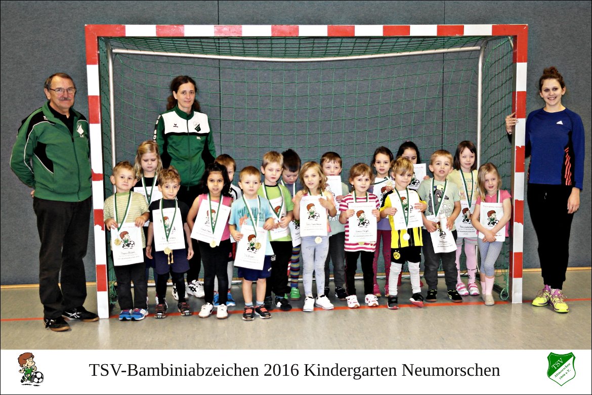 Bambiniabzeichen 2016 Kindergarten Neumorschen