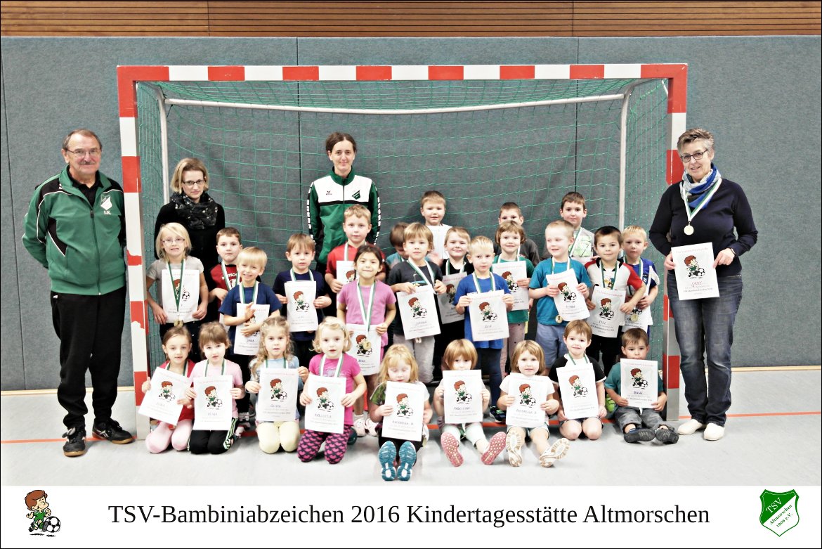 Bambiniabzeichen 2016 Kindertagesstätte Altmorschen
